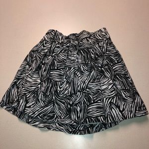 Zebra-Print Skirt
